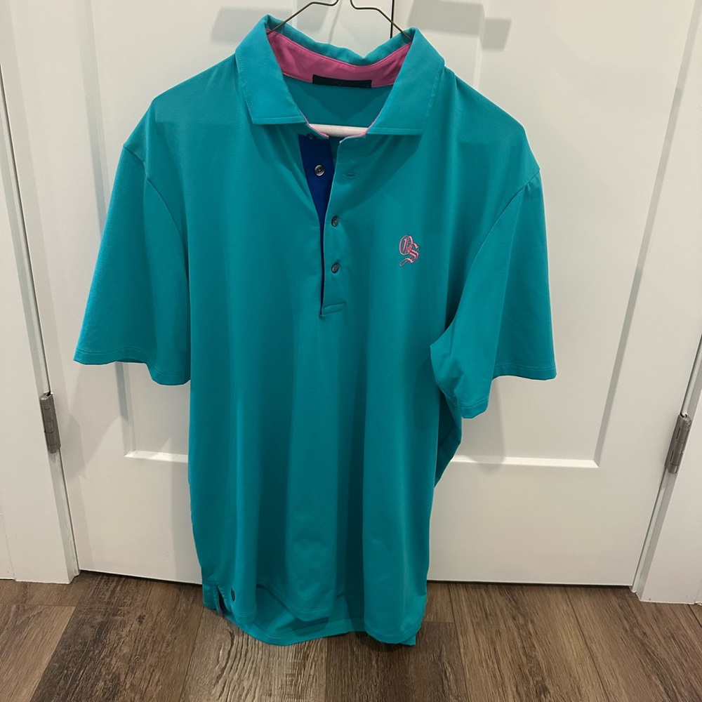 Greyson Old Sandwich Teal Polo Shirt